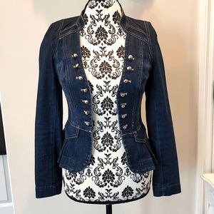 White House Black Market Blazer Jean Jacket